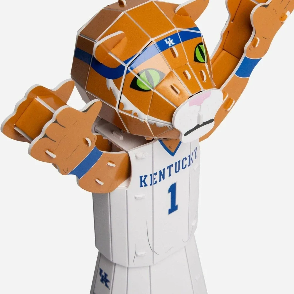 SCRATCH NCAA Kentucky Wildcats Foco PZLZ 3D‎ Mascot Puzzle NEW